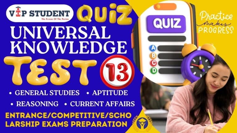 UNIVERSAL KNOWLEDGE TEST QUIZ 13